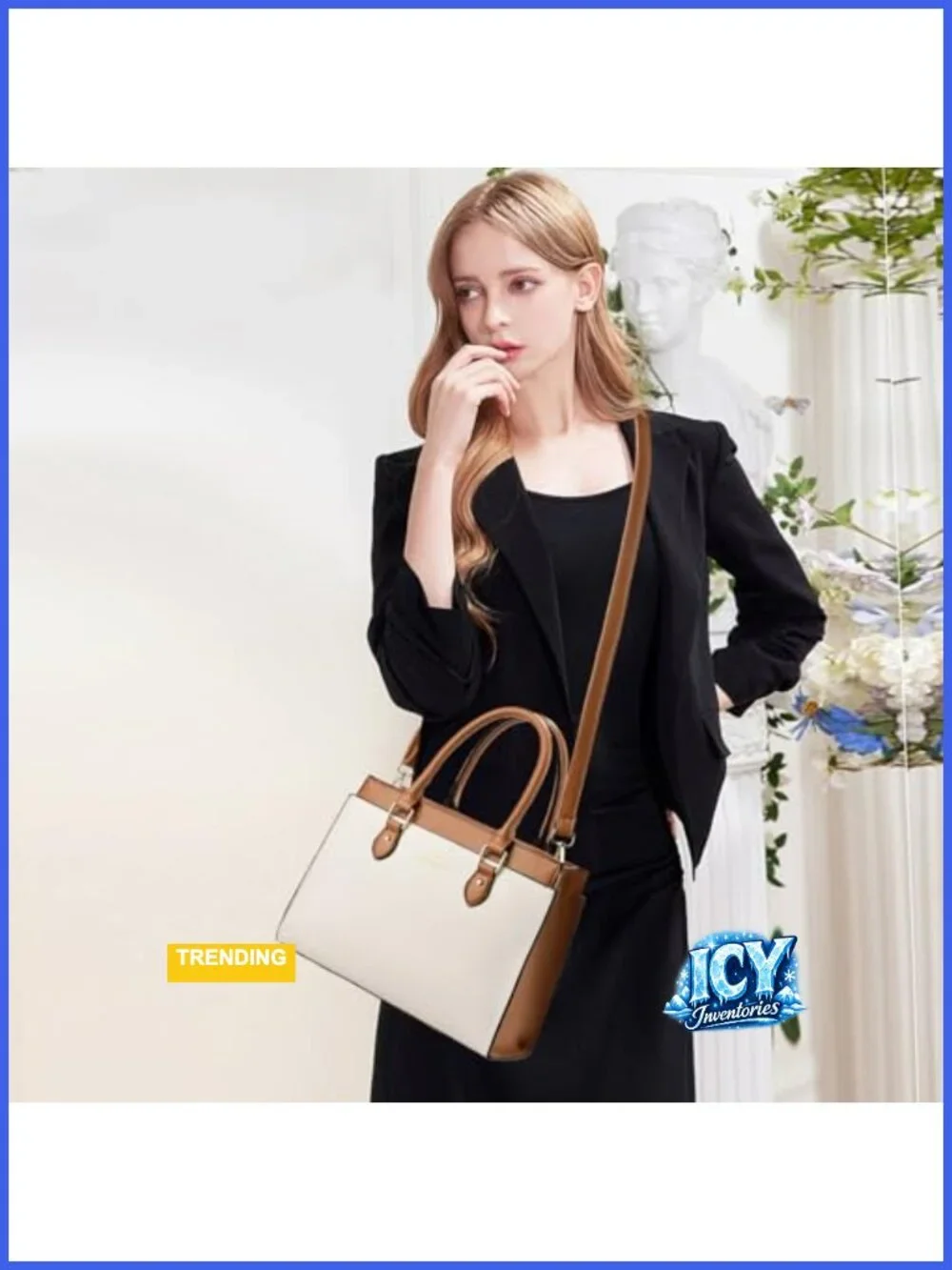 Women's Satchel Handbag Faux Leather Top Handle Crossbody